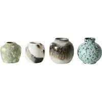 HK Living - 70's Keramik Vasen, canyon (4er-Set)