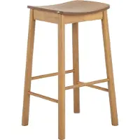 Ebuy24 (2er Set) Barlow Barhocker Holz Natur.