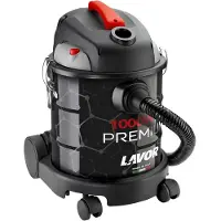 Lavor Ashley 1000 Premium Aschesauger 20L 800AW Trocken und Nass Schwarz mit Stahlschlauch