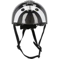 Crazy Safety Fahrradhelm für Kinder | Schwarzer US Football | | EN1078