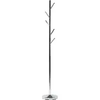 Beliani Kleiderständer Chromstahl silber 170 cm ALLEN