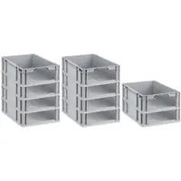 Proregal SparSet 10x Eurobox NextGen Store HxBxT 17 x 40 x 60 cm 34 Liter Front Offen Eurobehälter Transportbox