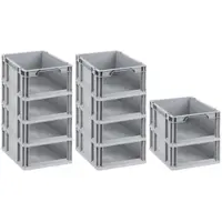 Proregal SuperSparSet 10x Eurobox NextGen Store HxBxT 17 x 30 x 40 cm 16 Liter Front Offen Eurobehälter Transportbox