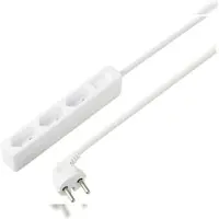 Sygonix SY-5775148 Steckdosenleiste 3fach Weiß Eurostecker 1 St.