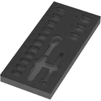 Wera 9824 Schaumstoffeinlage 8010 B für Zyklop Comfort Set 1 3/8", leer