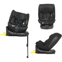 Novi Donna Go V2 I-Size Autositz – 0–150 cm – 360° drehbar – ISOFIX + Stützfuß – 5-Punkt-Gurt – verstellbare Kopfstütze – Black