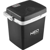 Neo Tools Reisekühlbox 2 in 1 Heizen und Kühlen, 3.8kg, 26l, Abmessungen 405x320x430mm, Eco-Modus, Stromversorgung 230V und 12V, elektronisches Bedienfeld, Netzkabel HO3VVH2-F, USB-Anschluss
