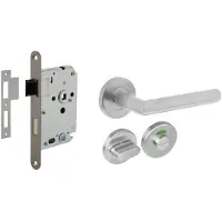 Intersteel Komplettes Türdrücker-Set Hoek 90 WC Edelstahl