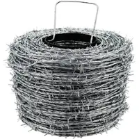 Aquagart 750m Stacheldraht verzinkt 1,6/1,7mm für Wildzaun Forstzaun Knotengeflecht