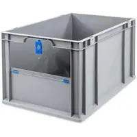 Proregal Eurobox NextGen Insight Cover HxBxT 32 x 40 x 60 65 Liter Hoch/Blau Eurobehälter Transportbox