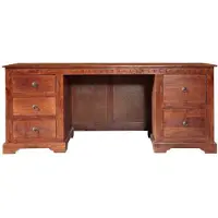 MASSIVMOEBEL24.DE MASSIVMOEBEL24 Schreibtisch Akazie 180x80x74 nougat lackiert OXFORD #529