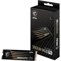 MSI Spatium M480 PRO PCIE 4.0 NVME M.2 2TB, 2 TB, M.2, 7400 MB/s