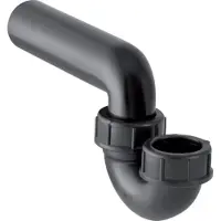 Geberit Rohrbogen DN 50/50 vertikal/horizontal PE-HD Schwarz