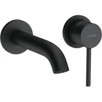 Kludi Waschtisch-Einhandmischer BOZZ UP 2L Ausldg Wandauslauf 180mm ma-sw
