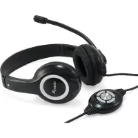 Equip Stereo-USB-Headset, Kabelgebunden, Anrufe/Musik, 20 - 20000 Hz, 175 g, Kopfhörer, Schwarz