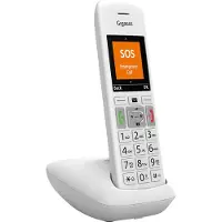 Gigaset E390, Analoges/DECT-Telefon, Kabelloses Mobilteil, Freisprecheinrichtung, 200 Eintragungen, Anrufer-Identifikation, Weiß