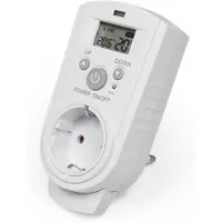 McPower Steckdosenthermostat TCU-530, für Heizung oder Klimagerät, Display