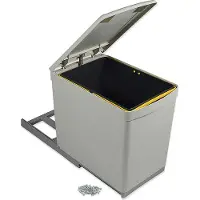 Emuca Abfallsorter mit 16 Liter Volumen Handauszug mit Deckelheber / Müllbehälter