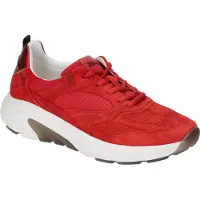 Gabor ROLLINGSOFT Damenschuhe - sportliche Schnür- Halbschuhe rot Freizeit NEU