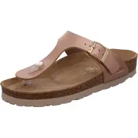 Rohde Damen Zehentrenner Pantolette Metallic-Optik Alba 5600, Größe:42 EU, Farbe:Rosa