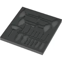 Wera 9813 Schaumstoffeinlage Hex Schraubendreher Set 1, ohne Werkzeug, 344 x 30 x 392 mm