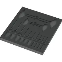 Wera 9812 Schaumstoffeinlage TORX HF Schraubendreher Set 1, ohne Werkzeug, 344 x 30 x 392 mm