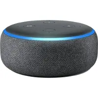 Amazon Echo Dot, Alexa, Rund, Schwarz, Android, iOS, 4,06 cm, Tasten