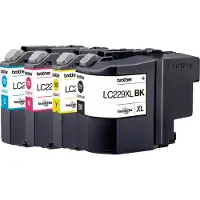 Brother LC229XLVALBPDR, Schwarz, Cyan, Magenta, Gelb, 4 Stück(e), 2400 Seiten, 1200 Seiten, Multipack