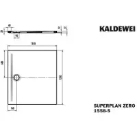 Kaldewei 355847980231 DW SUPERPLAN ZERO Mod.1558-5, 1100 x