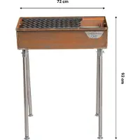 GrillSymbol Cortenstahl Edelrost Holzkohlegrill Naked Chef