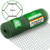 Floordirekt Drahtzaun mit PVC Ummantelung, grün 0,71 mm Drahtstärke, 50 cm x 10 m