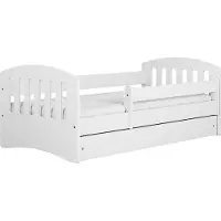 Kocot Kids Kinderbett Classic 1 weiß mit Schublade ohne Matratze 160x80 cm