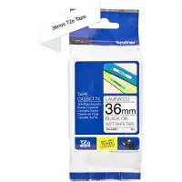 Brother TZe-M261 - Matt - selbstklebend - Schwarz auf matt Wei - Rolle (3,6 cm x 8 m)