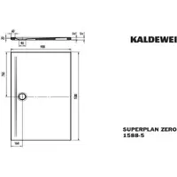 Kaldewei 358847983199 DW SUPERPLAN ZERO Mod.1588-5, 900 x