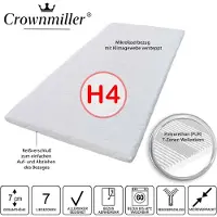 Crownmiller Titan 180x200cm fest XXL 7-Zonen Topper | individuelle Druckentlastung | Bezug waschbar bis 60 Grad |  100
