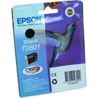 Epson Hummingbird Singlepack Black T0801 Claria Photographic Ink, Schwarz, Tinte auf Pigmentbasis, 1 Stück(e)