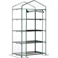 Linder Exclusiv GmbH Linder Exclusiv Garten Folienbox,mit aufrollbare Tür MC4303-1 130x50x45 cm
