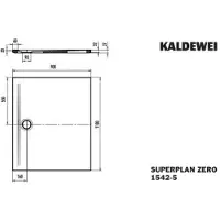 Kaldewei 365047983662 DW SUPERPLAN ZERO Mod.1542-5, 900 x