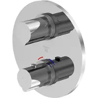 Steinberg Serie 100 Fertigmontageset für Unterputzthermostat mit 3-Wege-Umsteller, 10041233