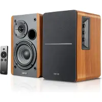 Edifier R1280Ts 2.0 Stereo Aktivlautsprecher – Studio-Monitor mit Subwoofer-Ausgang, 42W RMS, Holzdesign