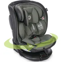 Lorelli Auto Kindersitz Estate mit Isofix Basis und Stabilisierungsbein, Mitwachsender Autositz i-Size 40-150cm, Babysitz, 360 Grad drehbar, grün