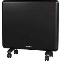 Auronic Konvektorheizung - 1000 Watt - Elektroheizung - 3 Stufen - Metall-Paneelheizung - IP24 - Badezimmerheizung - Schwarz