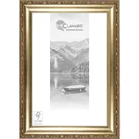 Clamaro 'Franz' Bilderrahmen Antik Massivholz | Gold Antik | Shabby Chic Vintage Barock | Holzrahmen inkl. Acrylglas, Rückwand, Aufhänger (Querformat & Hochformat), Größe:68x47