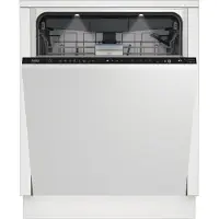 Beko b100 BG840EXVI, Voll integriert, Standardgröße (60 cm), Schwarz, LCD, Zusammenklappbar, Schublade