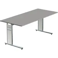 Kerkmann Büromöbelfabrik Schreibtisch C-Fuß 120x80x68-82 cm grafit