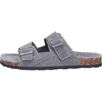 Giesswein Herren Tieffußbett Pantolette MERINO SLIDES grau Größe EUR 42