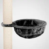 Happy pet Katzenhängematte für Kratzbaum Ø40 cm – XL Katzenmulde Ersatzteil – Stabile Liegemulde mit Metallrahmen – Katzenbett Kratzbaum – bis 15 kg