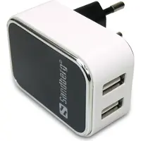 Sandberg AC Charger Dual - Netzteil - 2 Ausgangsstecker