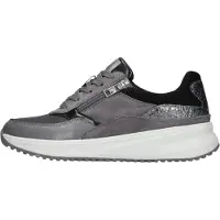 Waldlaufer H-Mara Damenschuhe Schnürschuhe Sportive Schwarz Freizeit