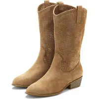 LASCANA Westernstiefel Herbst Boots, Ankle Stiefelette, Schlupfstiefel, Cowboy-Stiefel, camelfarben Größe 41